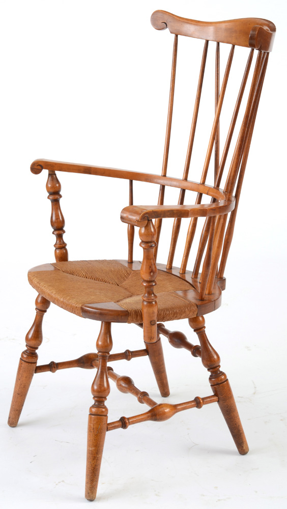 Nichols and Stone Maple Windsor Arm Chair