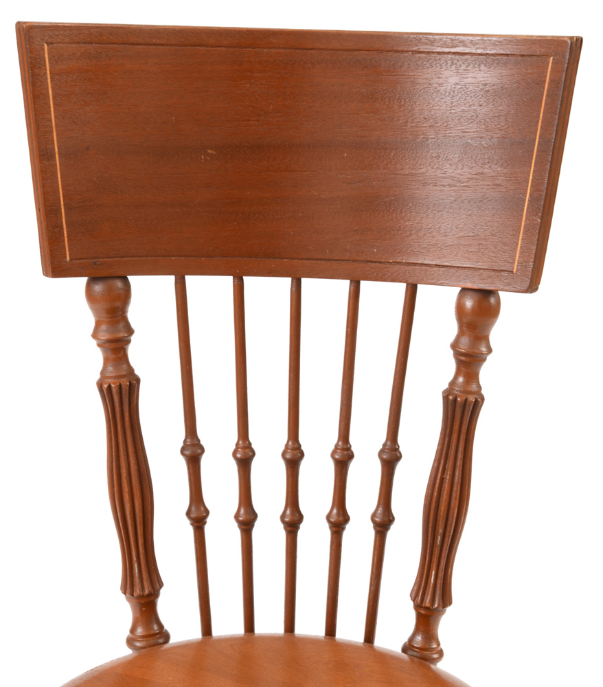 Late Victorian Birch Piano / Organ Stool with Back