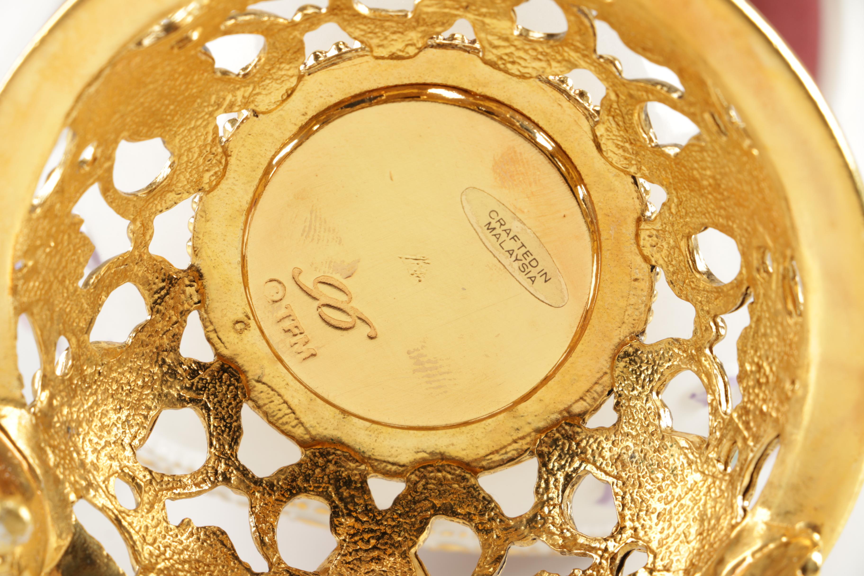 Faberge Style Egg Music Boxes Featuring Wallace and Franklin Mint