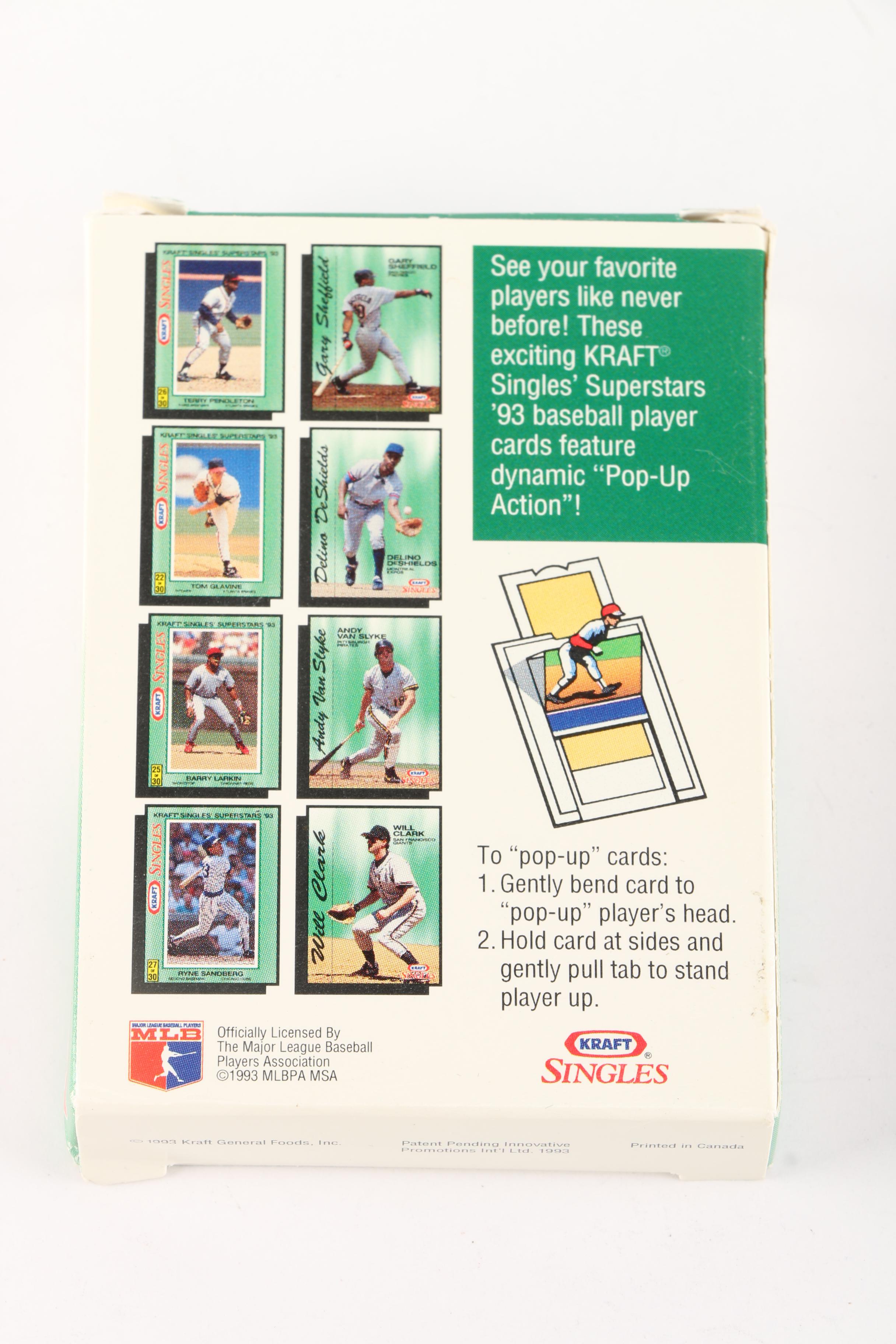 1980s, 1990s, and 2000s Baseball Cards Including Kraft Singles "Pop-Up" Cards