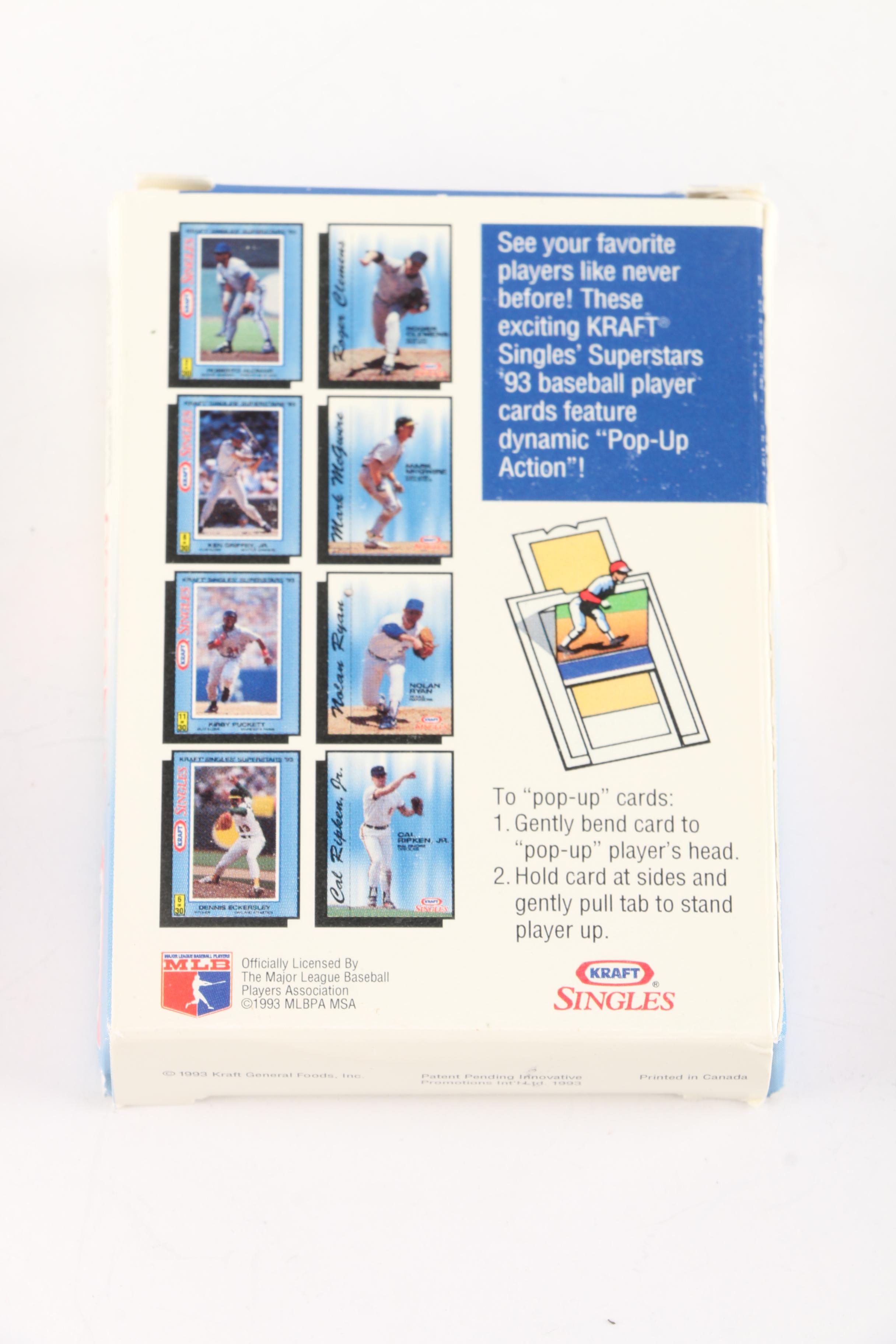 1980s, 1990s, and 2000s Baseball Cards Including Kraft Singles "Pop-Up" Cards