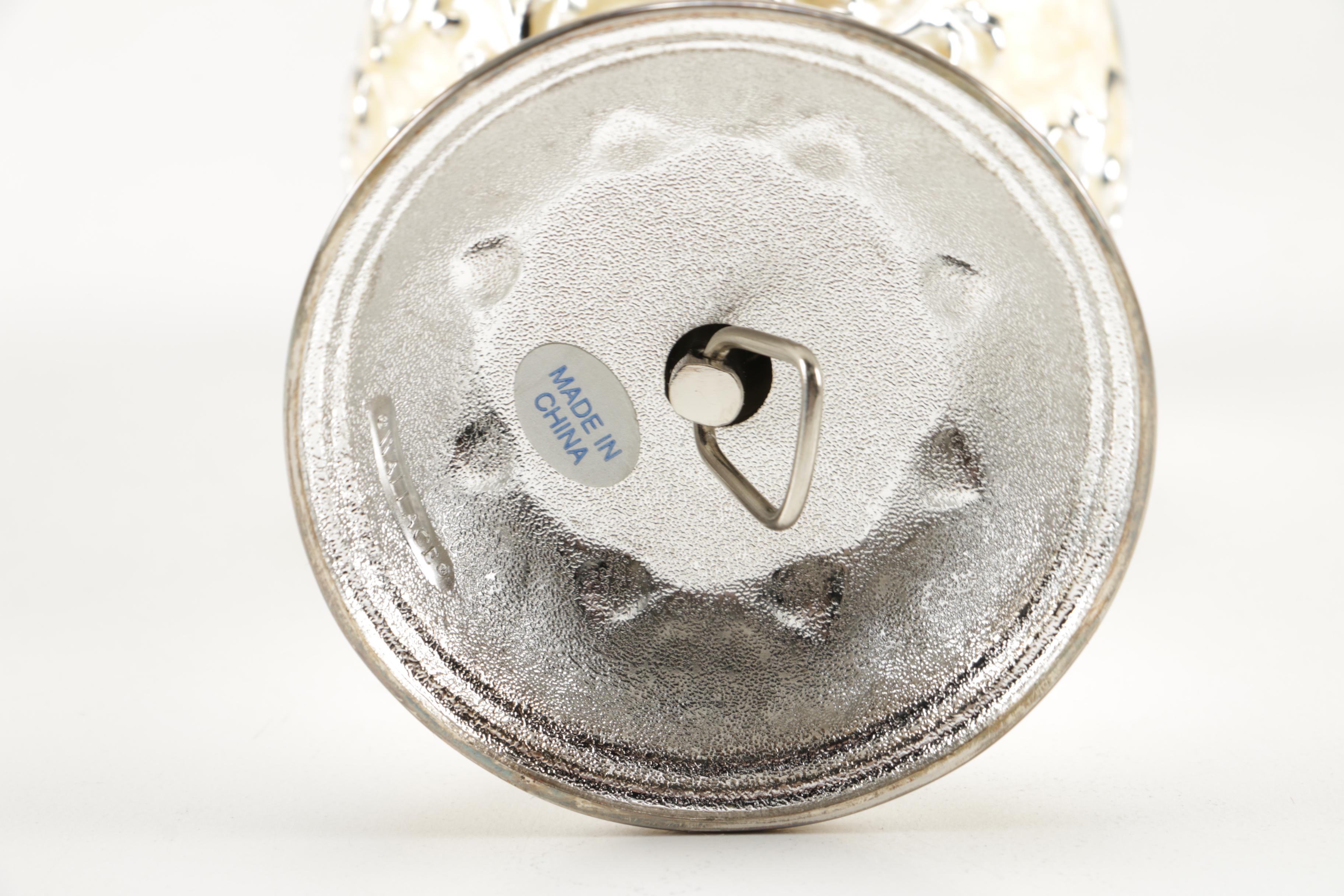 Faberge Style Egg Music Boxes Featuring Wallace and Franklin Mint