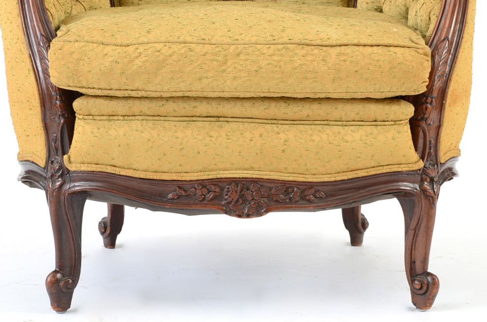 Swan Carved Bergeré Chair