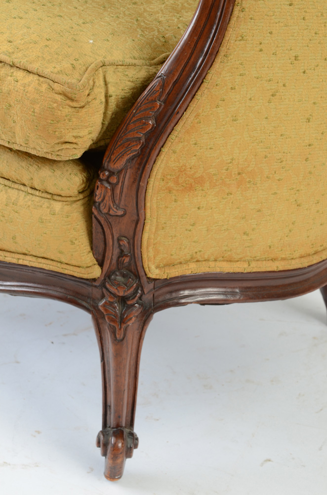 Swan Carved Bergeré Chair