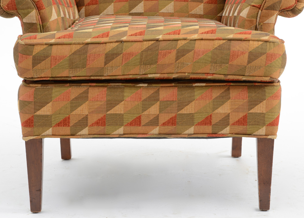 Upholstered Wingback Armchair