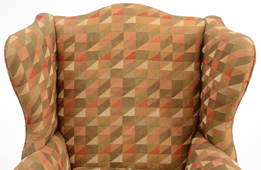 Upholstered Wingback Armchair