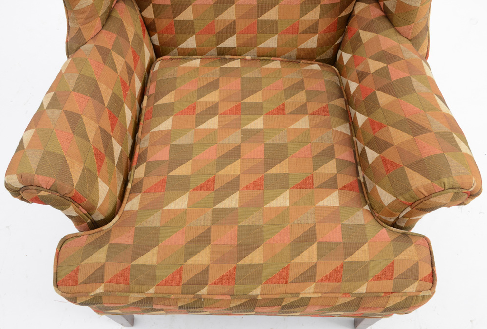 Upholstered Wingback Armchair