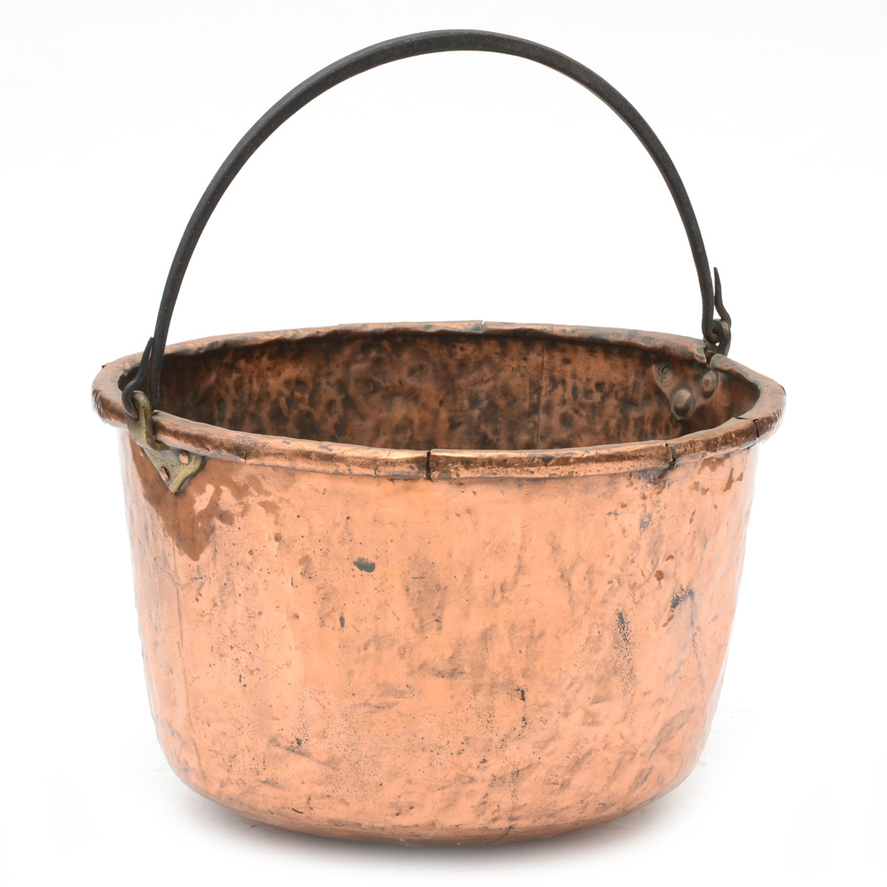Large Antique Copper Kettle