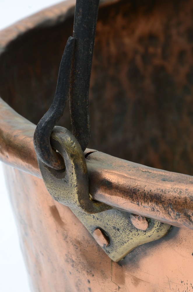 Large Antique Copper Kettle