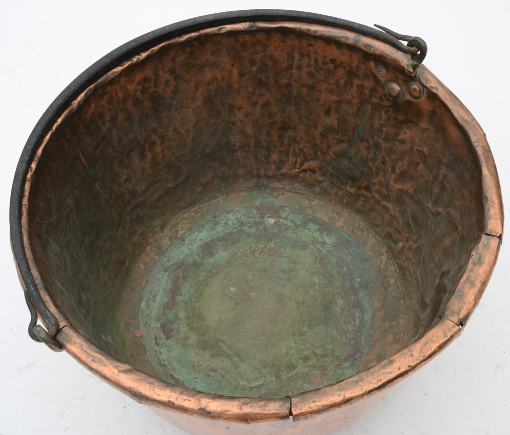 Large Antique Copper Kettle