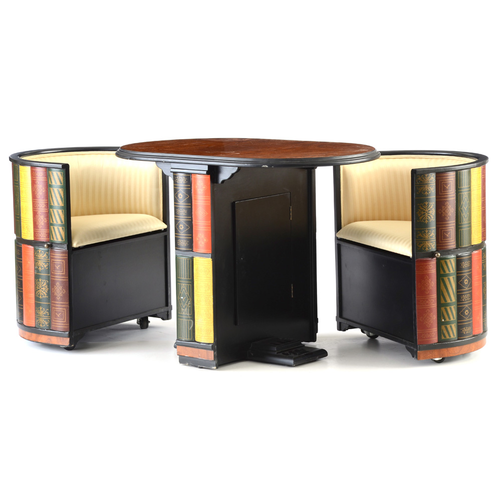 Contemporary Occasional Table With Chairs