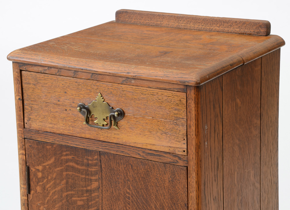 Antique Oak Pedestal Cabinet