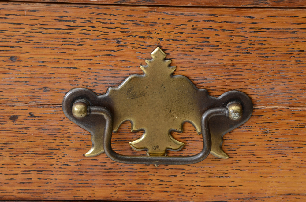 Antique Oak Pedestal Cabinet