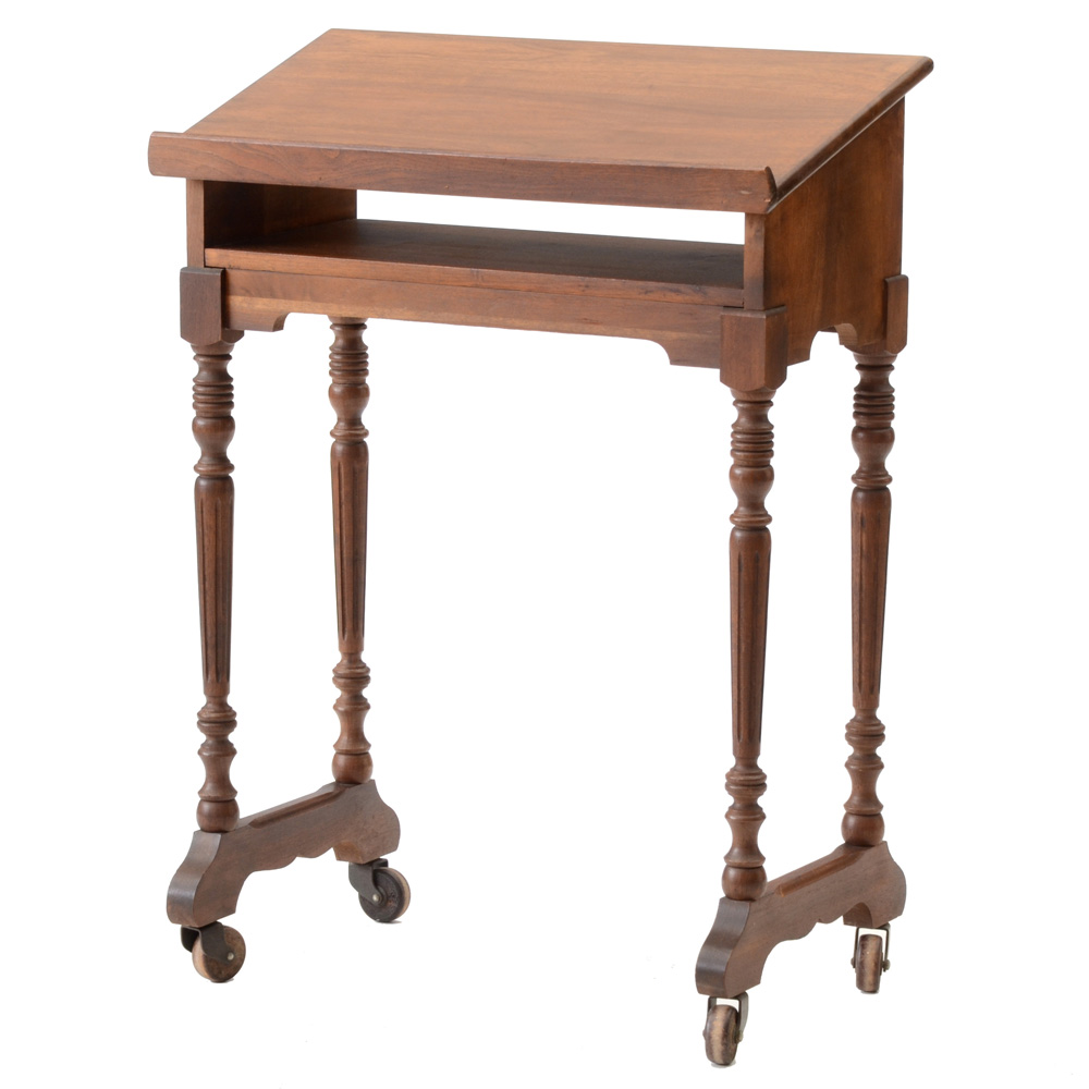 Walnut Dictionary and Book Stand