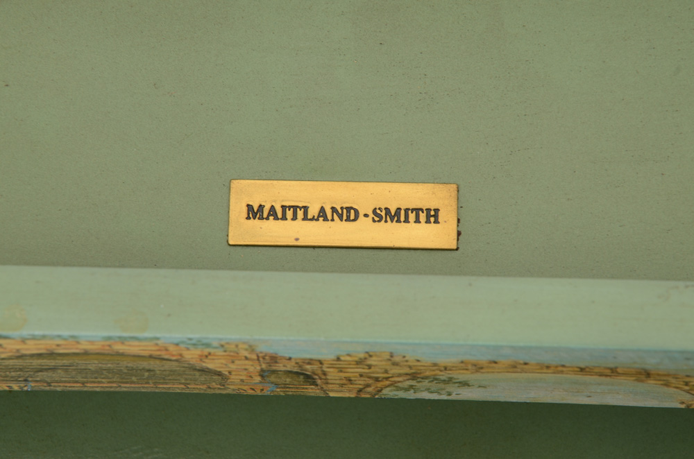 Maitland-Smith Black Marble Top Accent Table