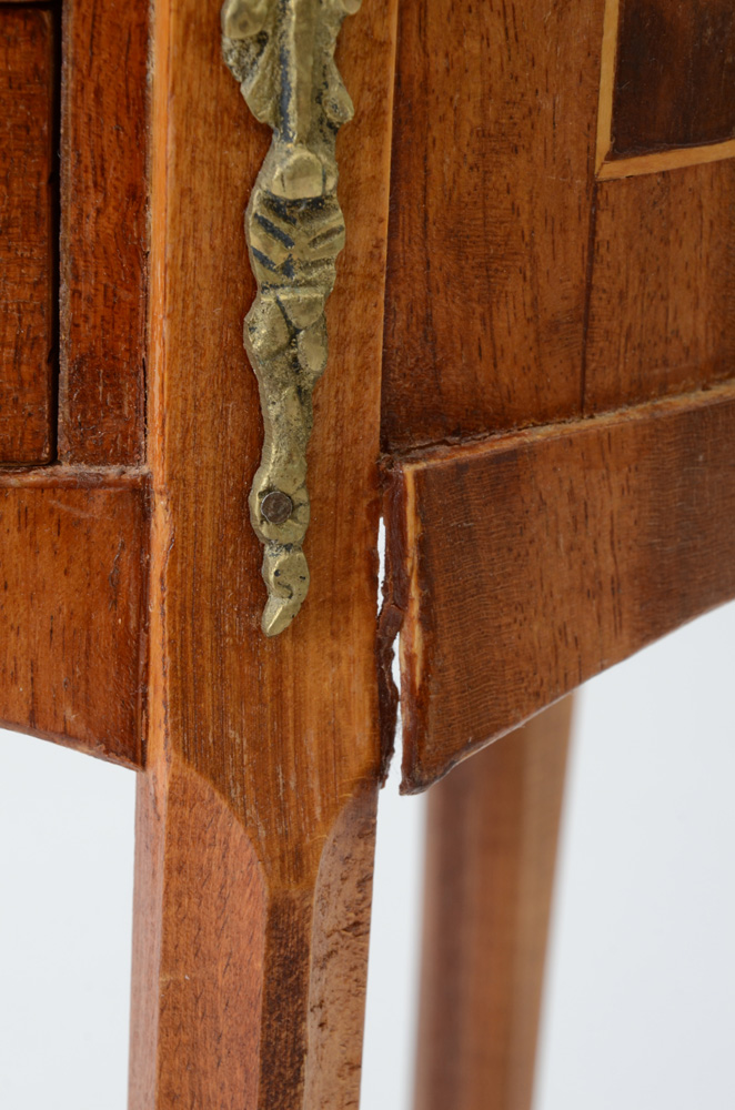 French Occasional Table with Brass Gallery