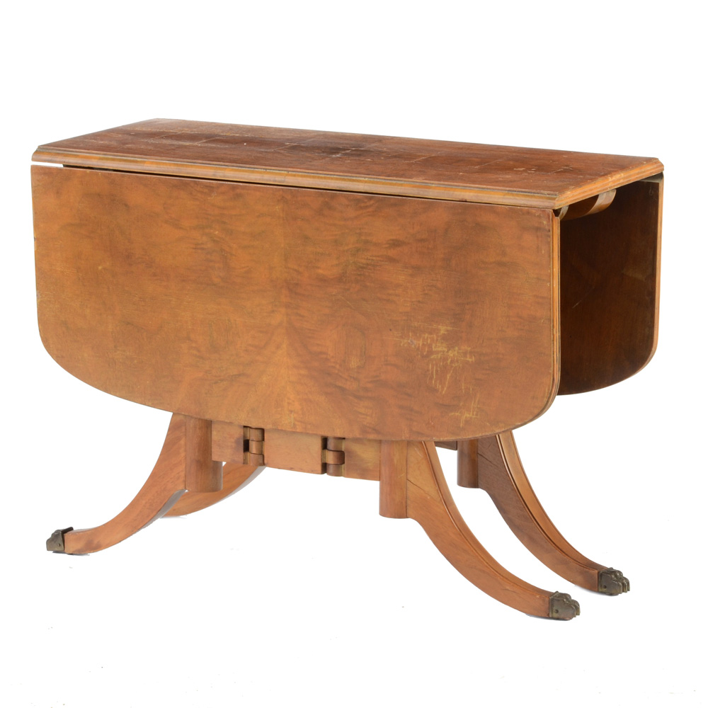 Duncan Phyfe Style Small Drop Leaf Table
