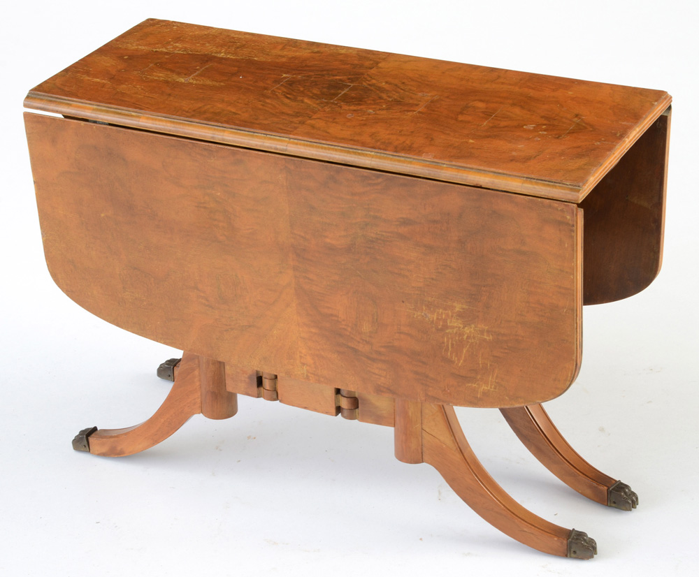 Duncan Phyfe Style Small Drop Leaf Table