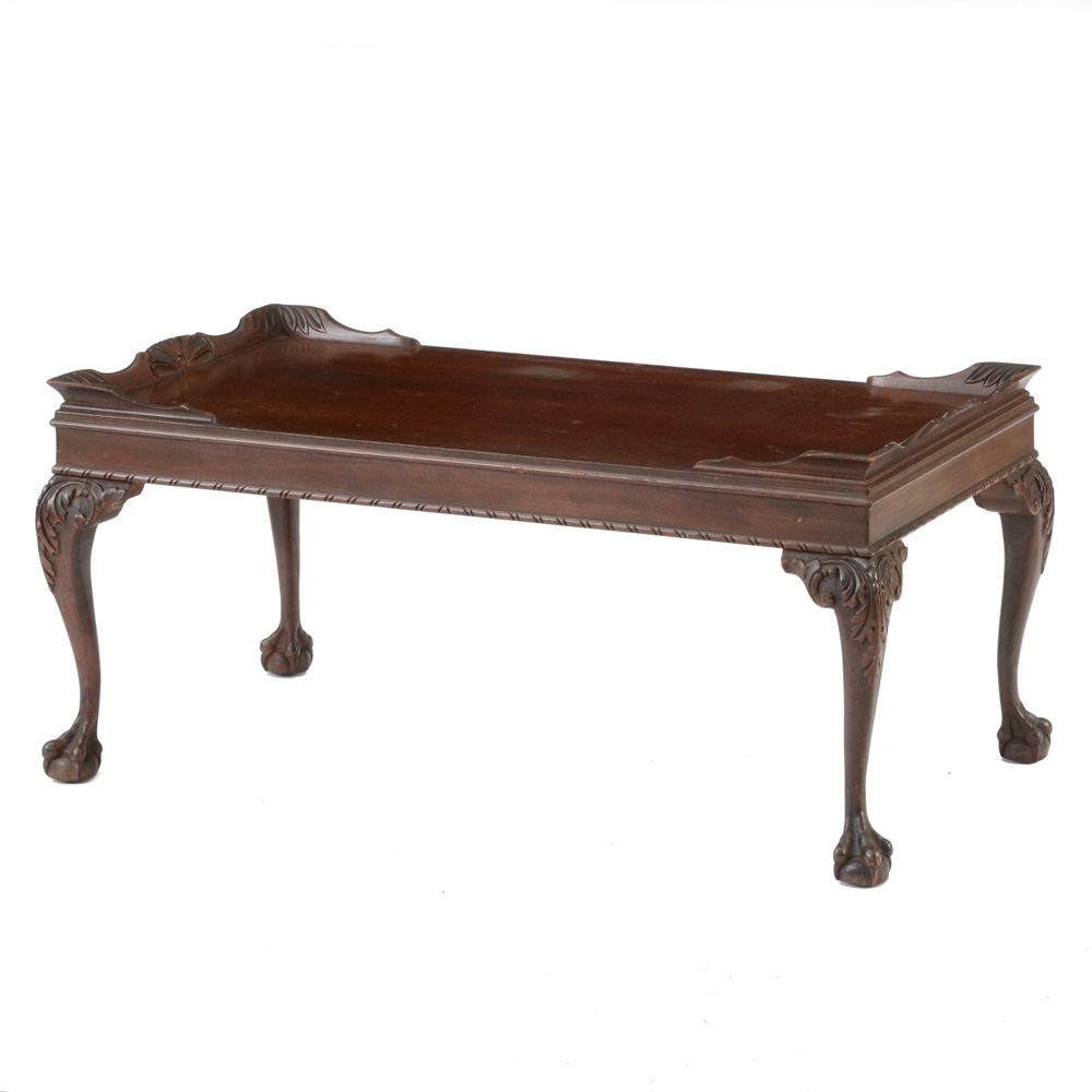 Mahogany Chippendale Style Coffee Table