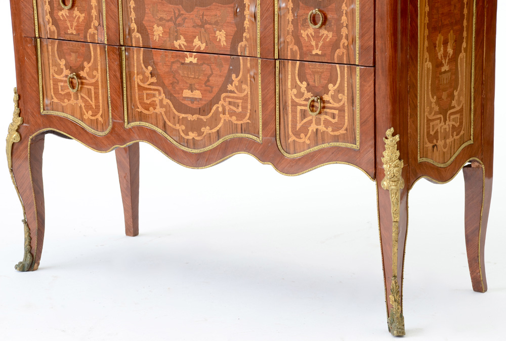 Vintage XV / XVI Style Marble Top Commode