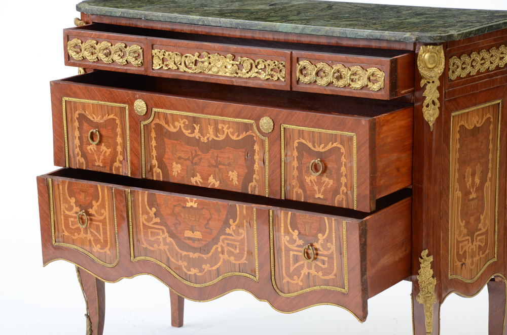 Vintage XV / XVI Style Marble Top Commode