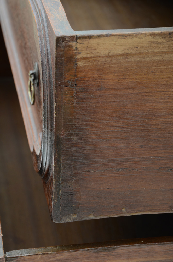 Victorian Eastlake Walnut Chest with Wishbone Mirror