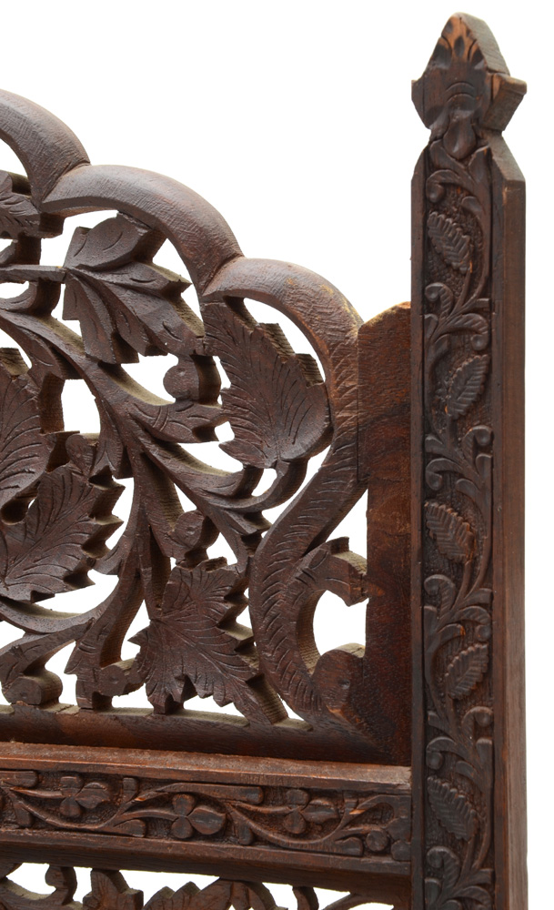 Victorian Eastlake Walnut Chest with Wishbone Mirror