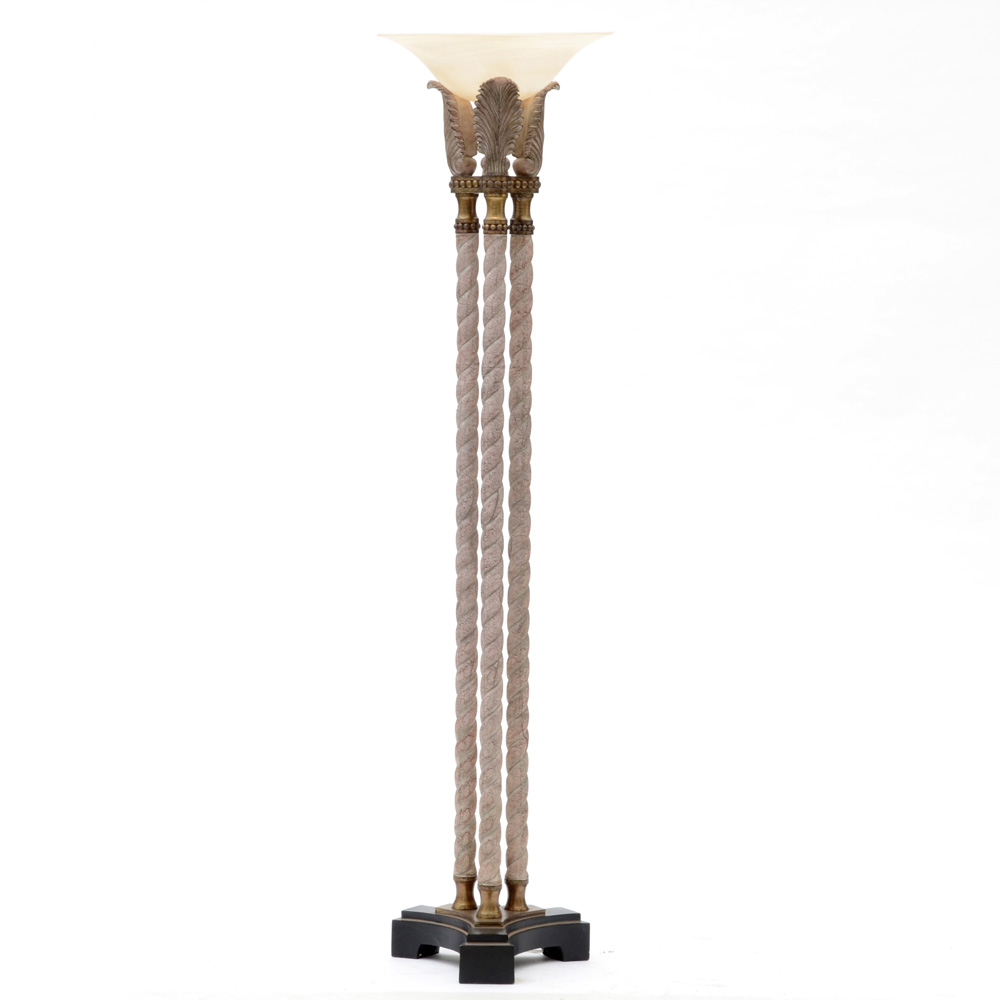 Neoclassical Style Torchere Floor Lamp