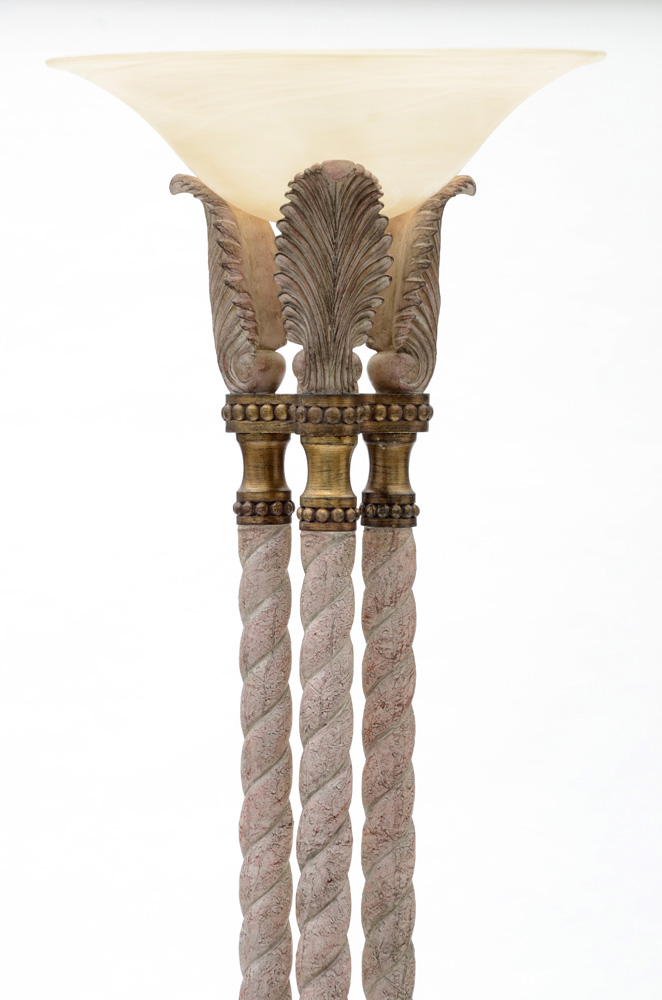 Neoclassical Style Torchere Floor Lamp