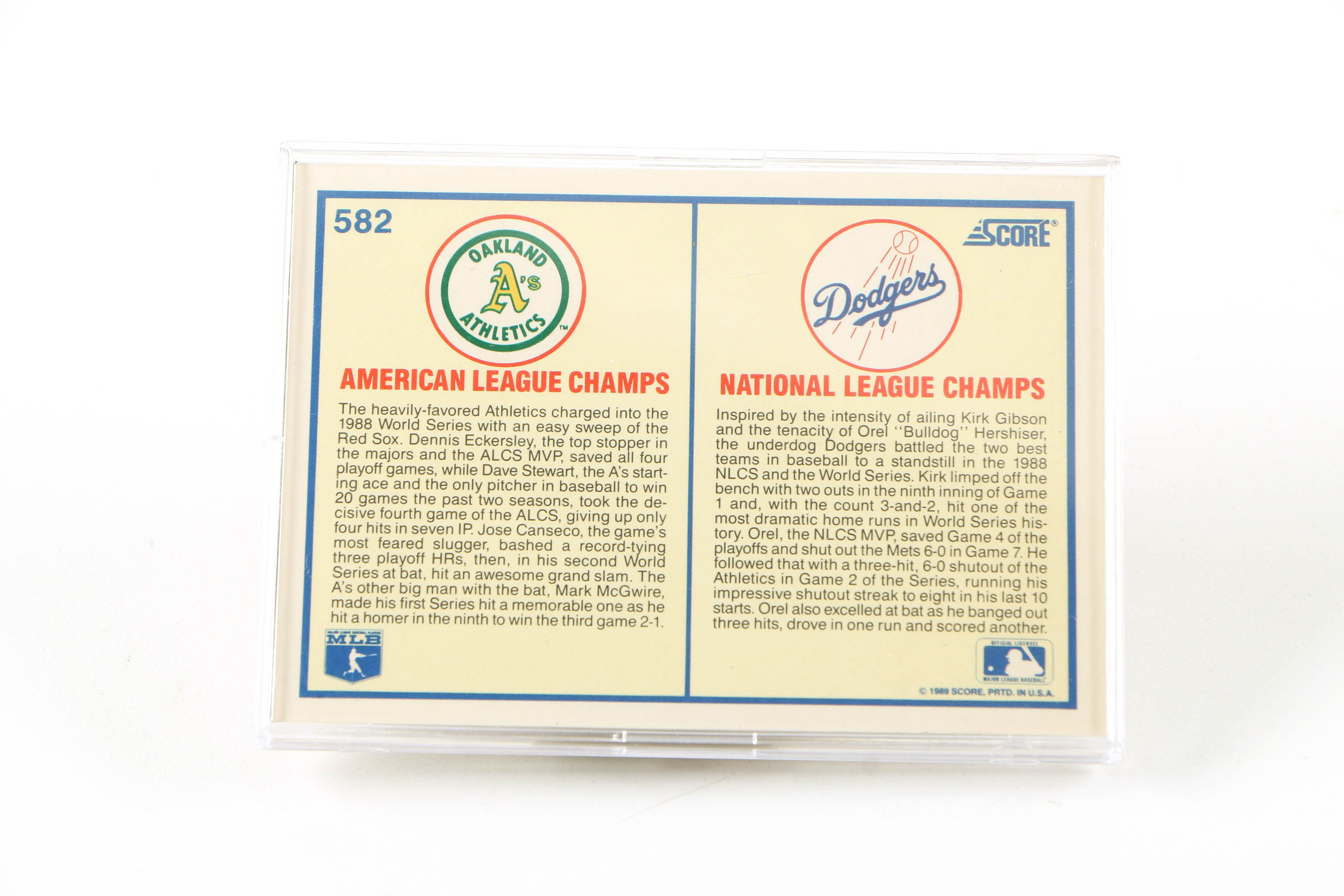 1980s and 90s Score Baseball Cards