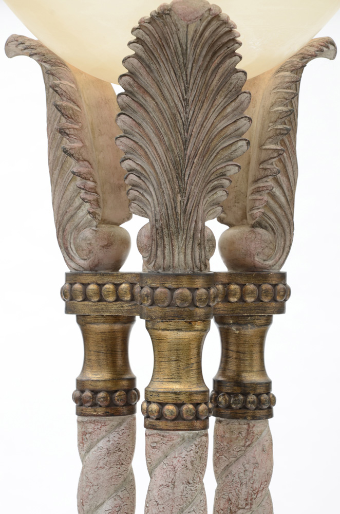 Neoclassical Style Torchere Floor Lamp