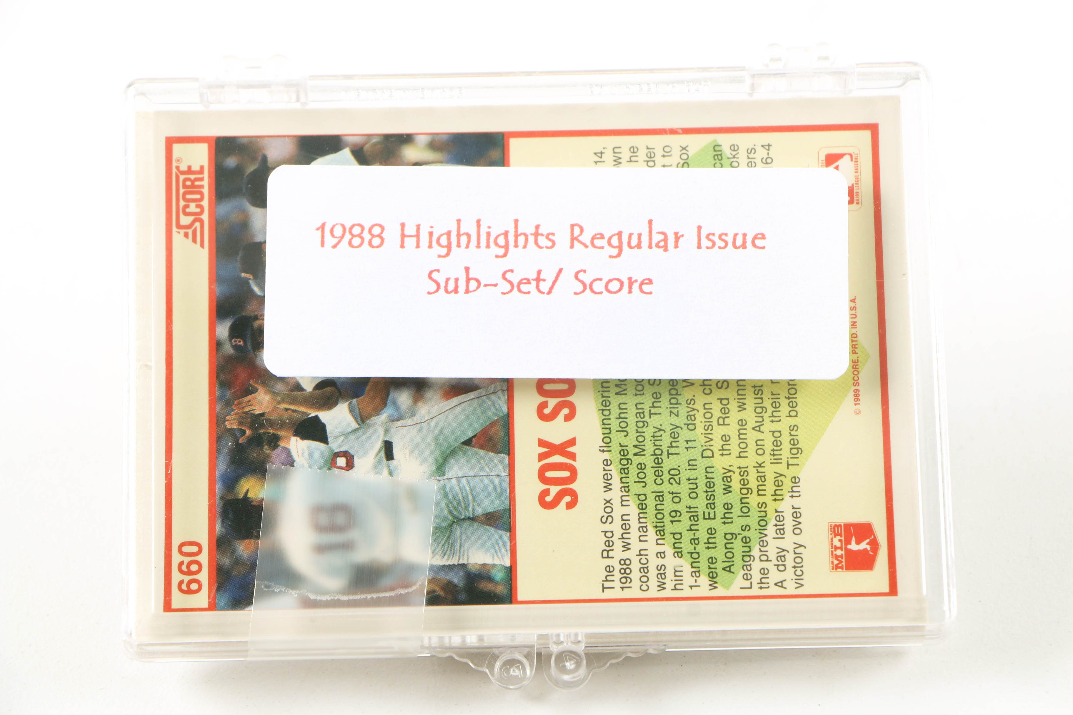 1980s and 90s Score Baseball Cards