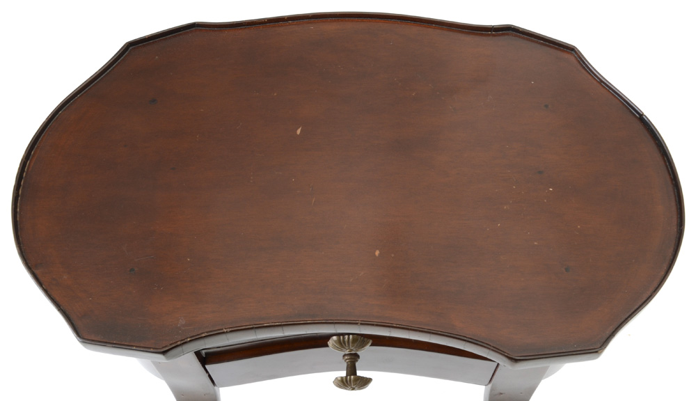 Italian Mahogany Two-Drawer Accent Table