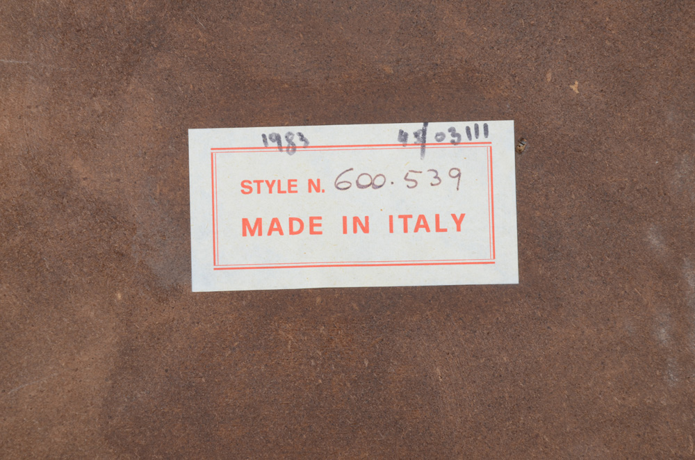 Italian Mahogany Two-Drawer Accent Table