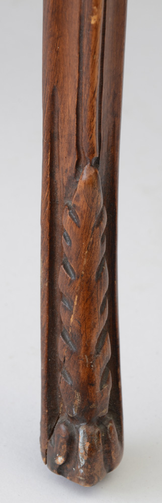 French Style Inlaid Wood Accent Table