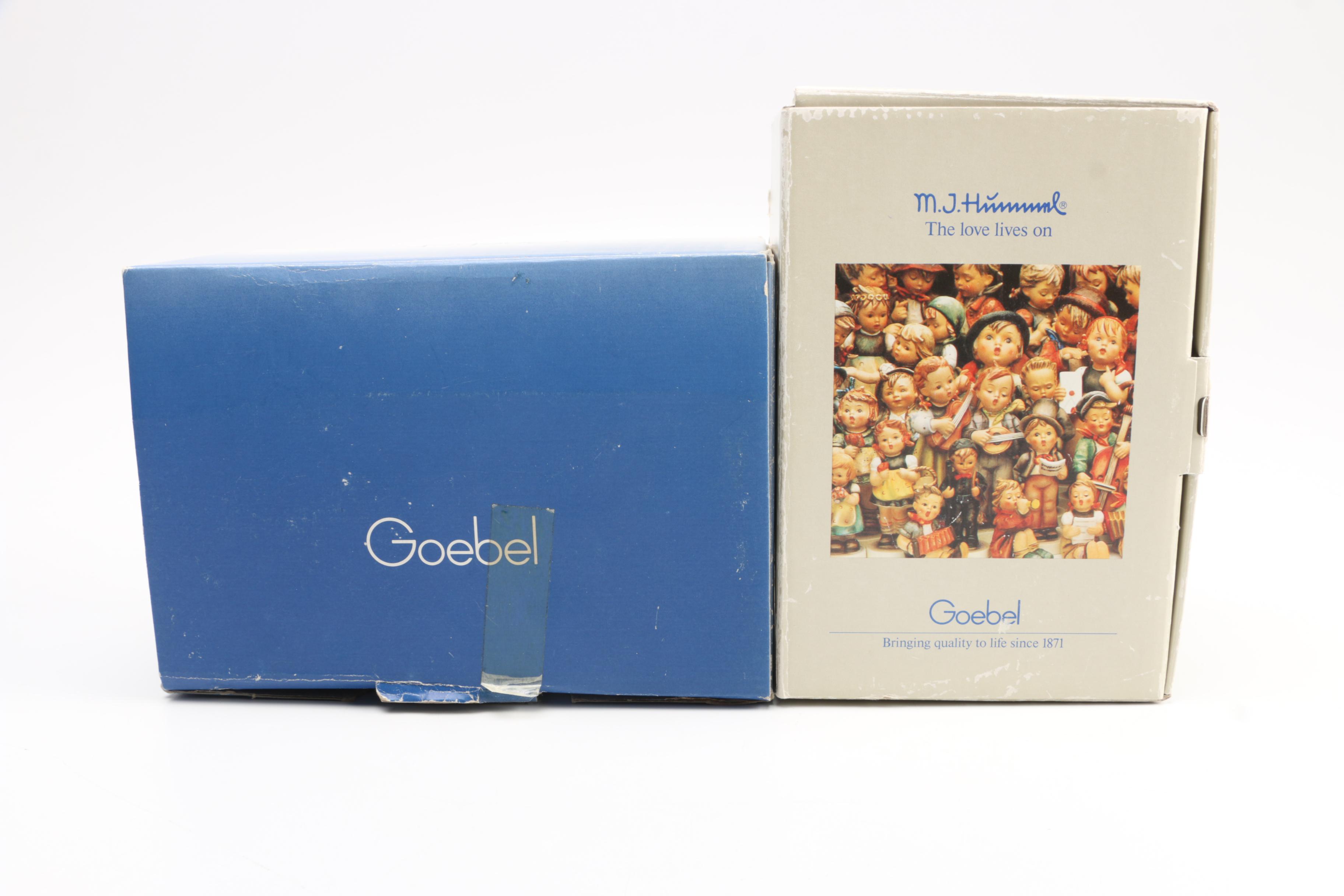 Hummel "Sing Along" Figurine and "Boy and Girl" Wall Vase