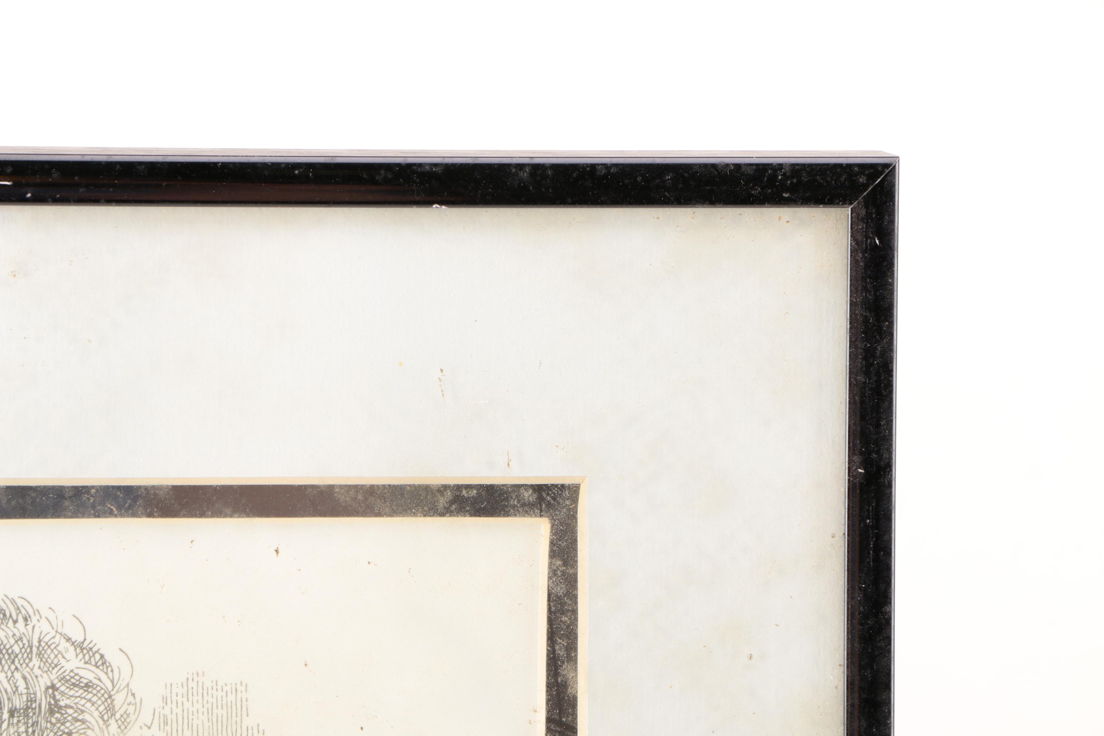 Cecil Highley Signed Offset Lithograph Celebrity Portraits