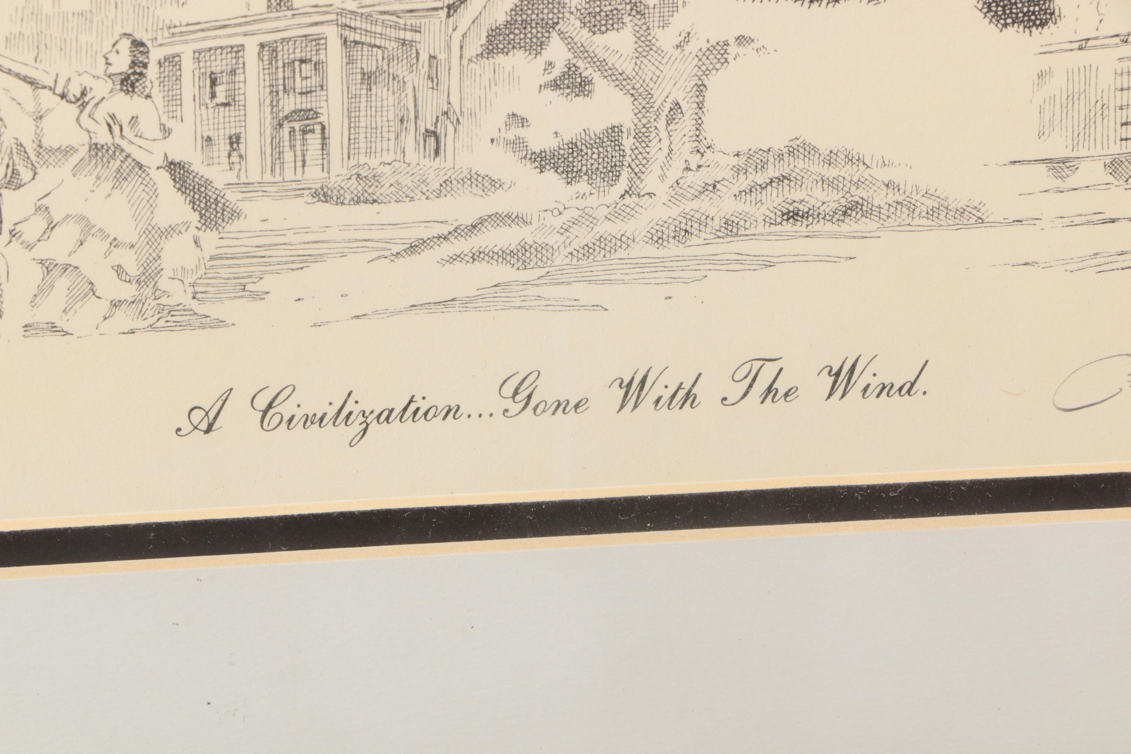 Cecil Highley Signed Offset Lithograph Celebrity Portraits