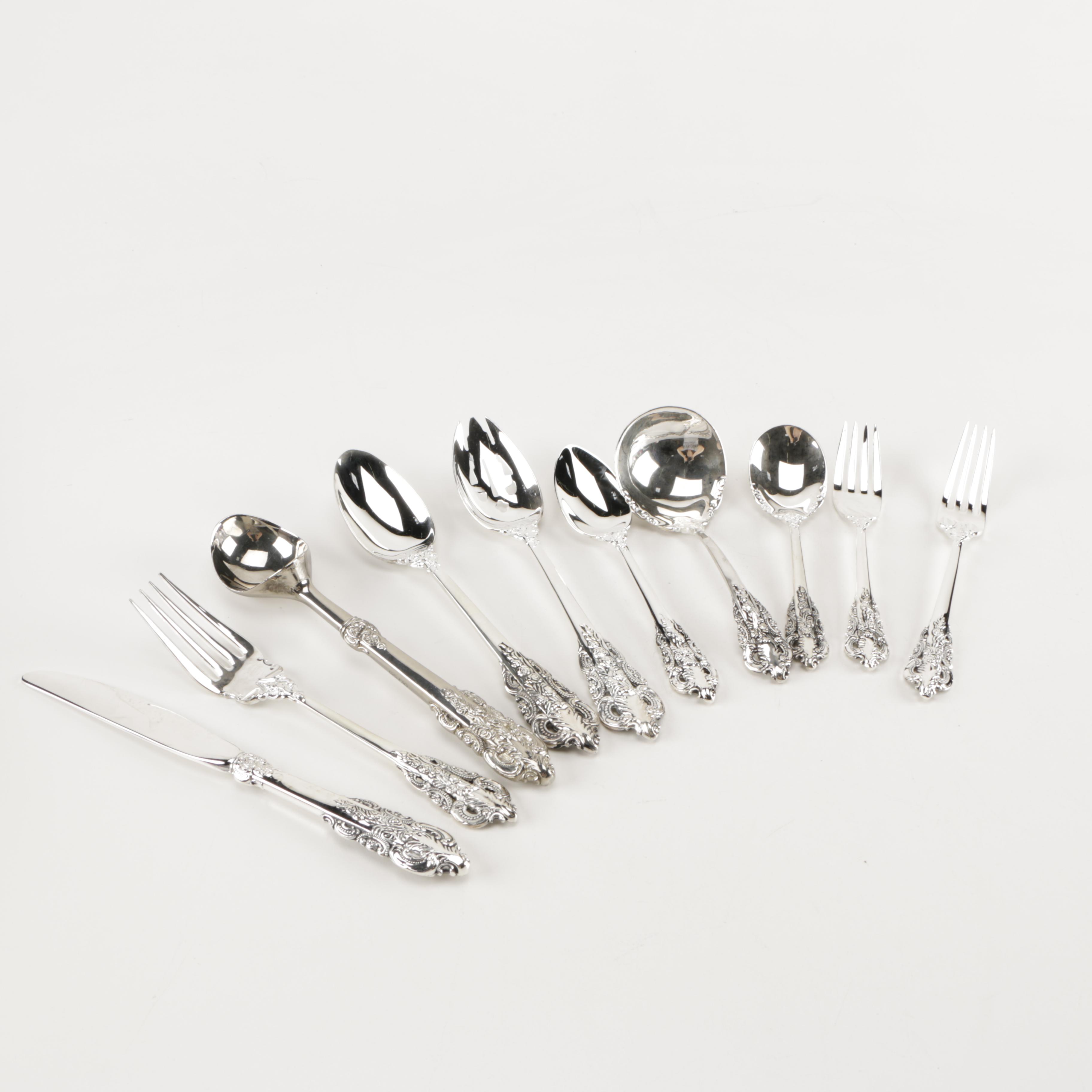 Godinger "Baroque" Silver Plate Flatware Set