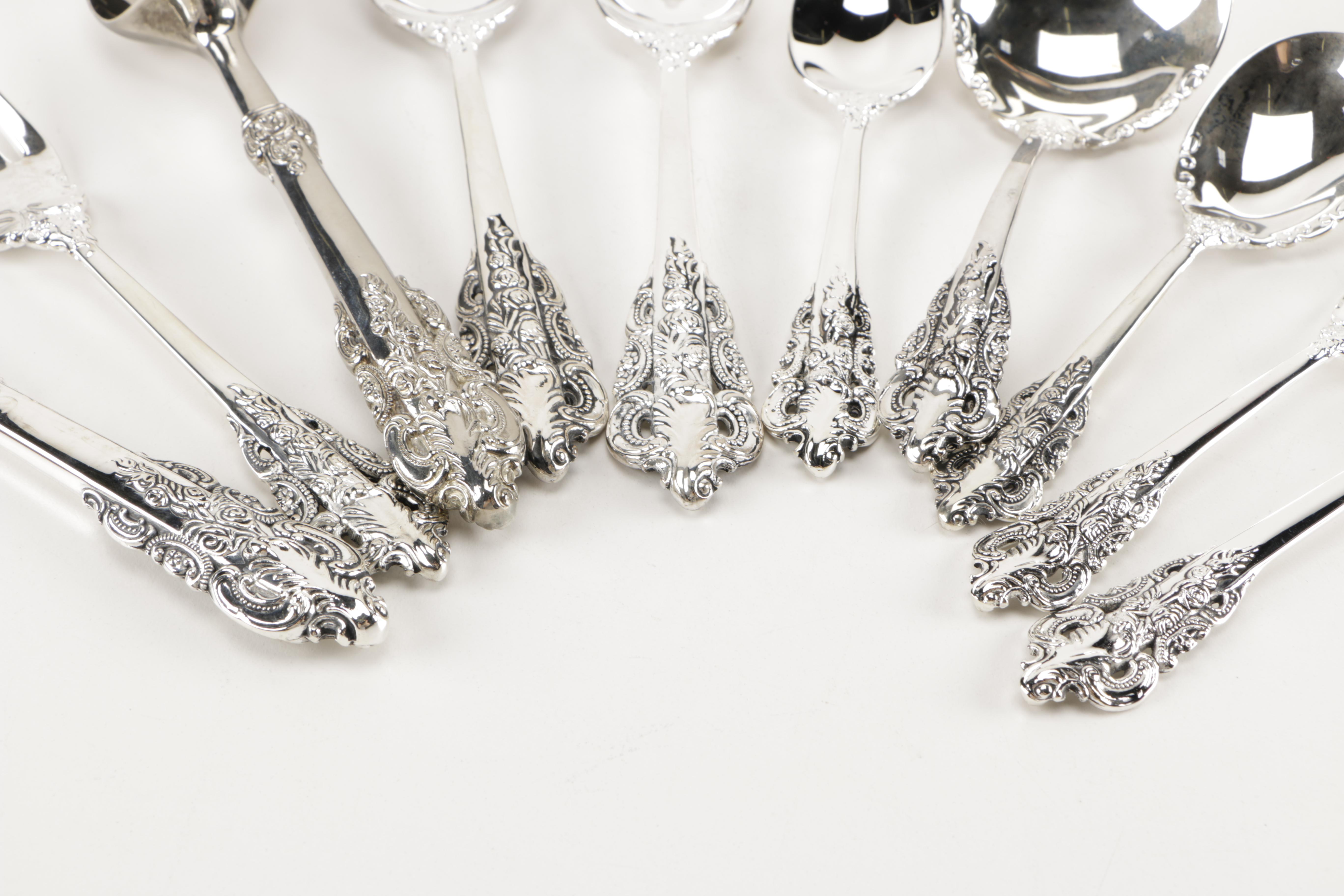Godinger "Baroque" Silver Plate Flatware Set