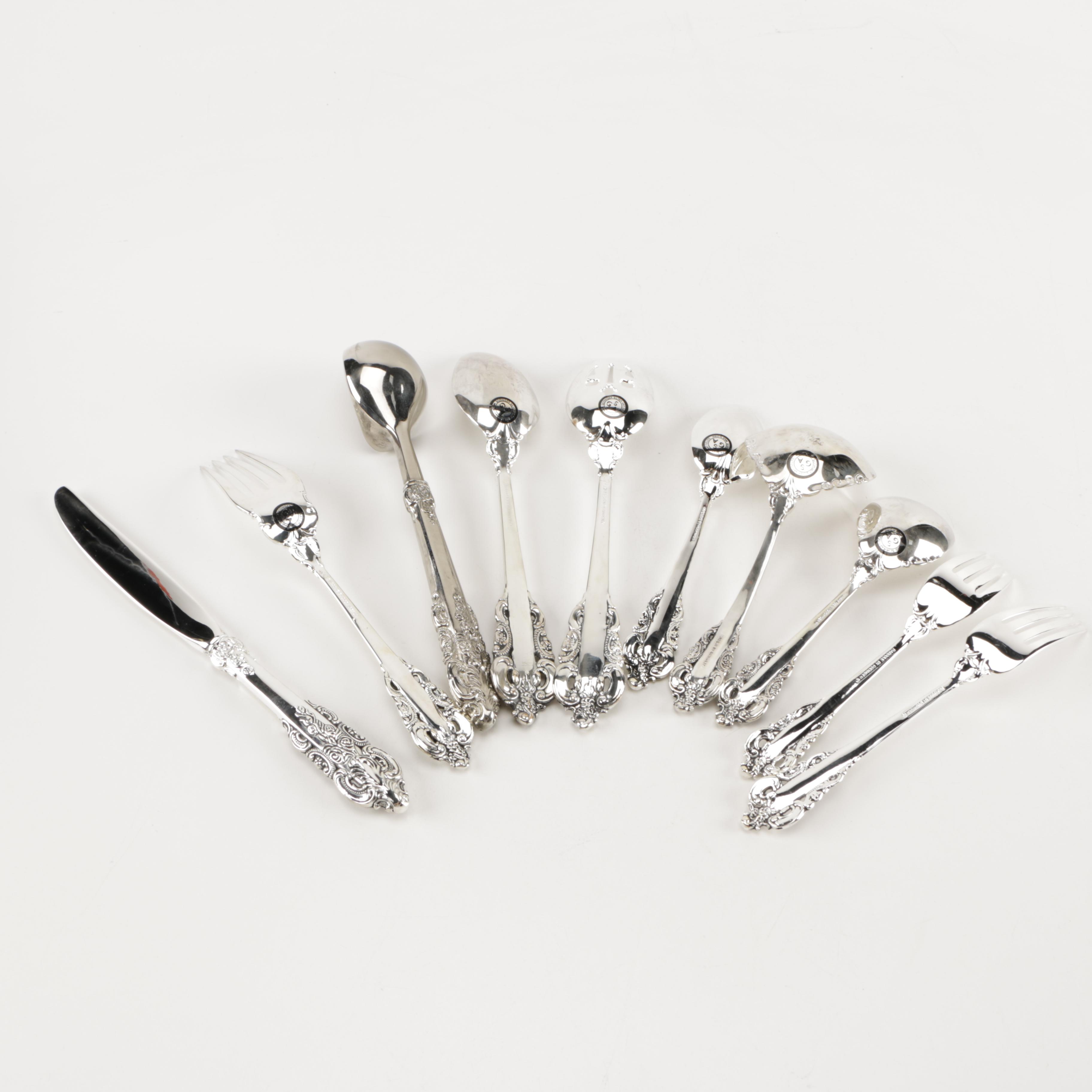 Godinger "Baroque" Silver Plate Flatware Set