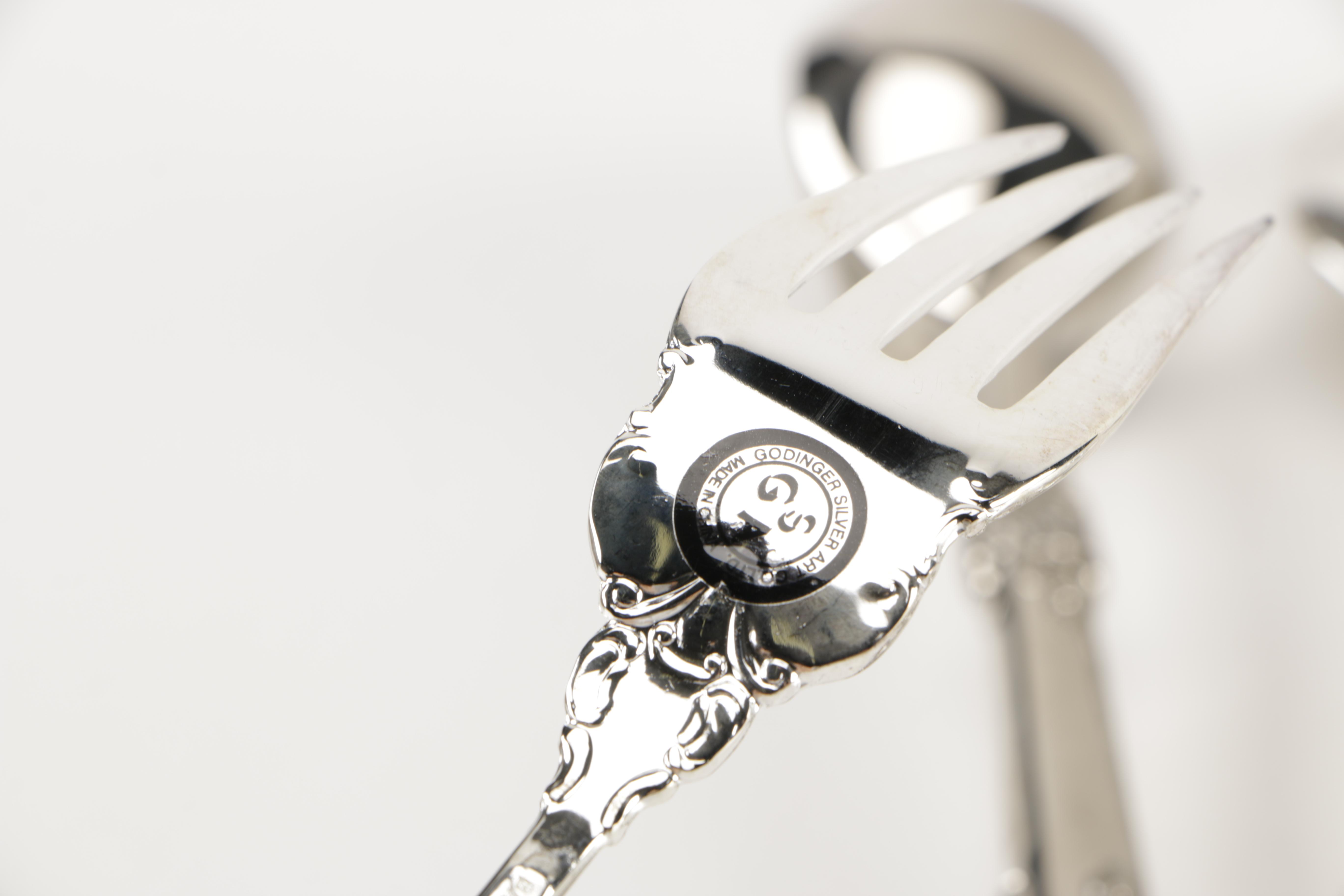 Godinger "Baroque" Silver Plate Flatware Set