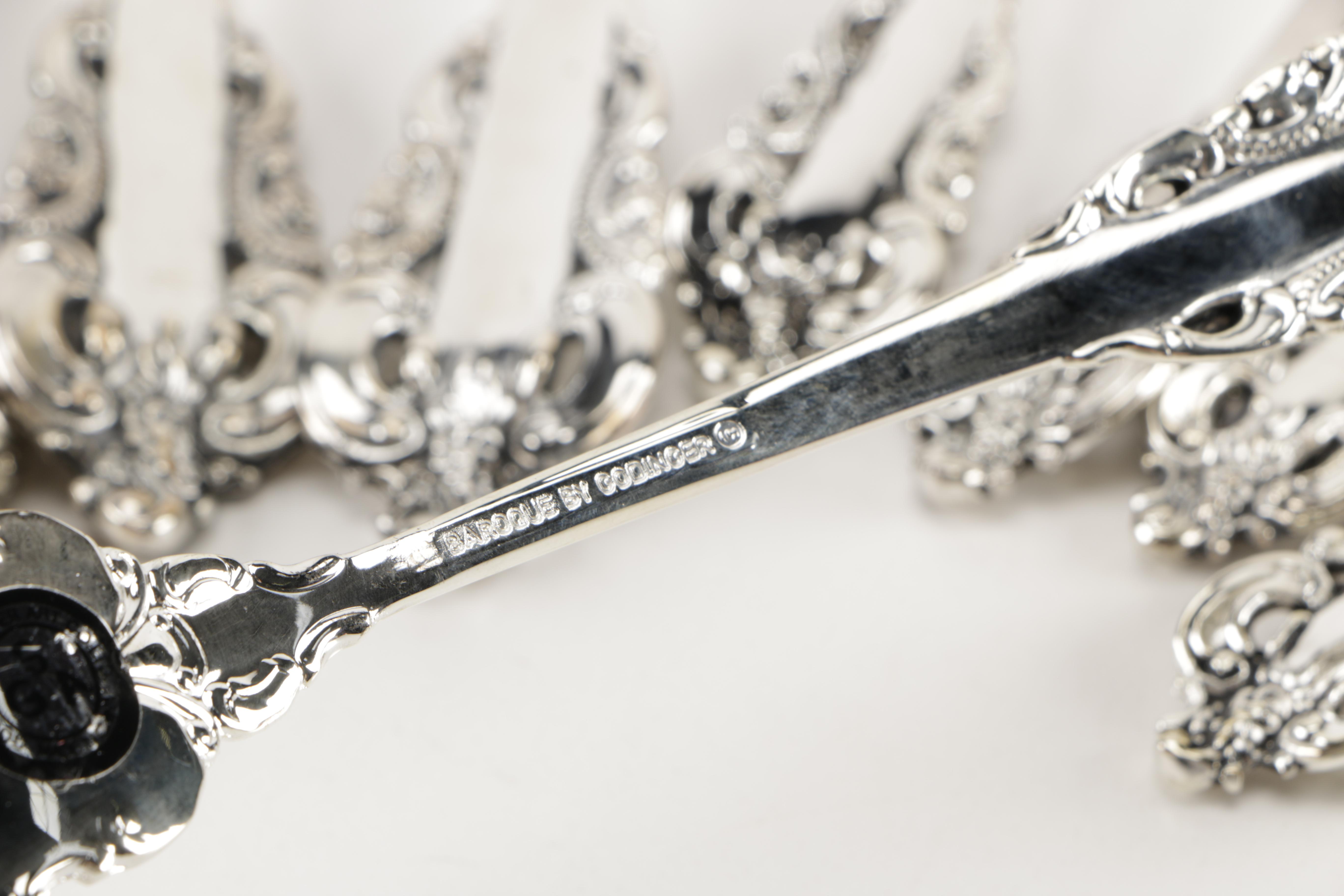 Godinger "Baroque" Silver Plate Flatware Set