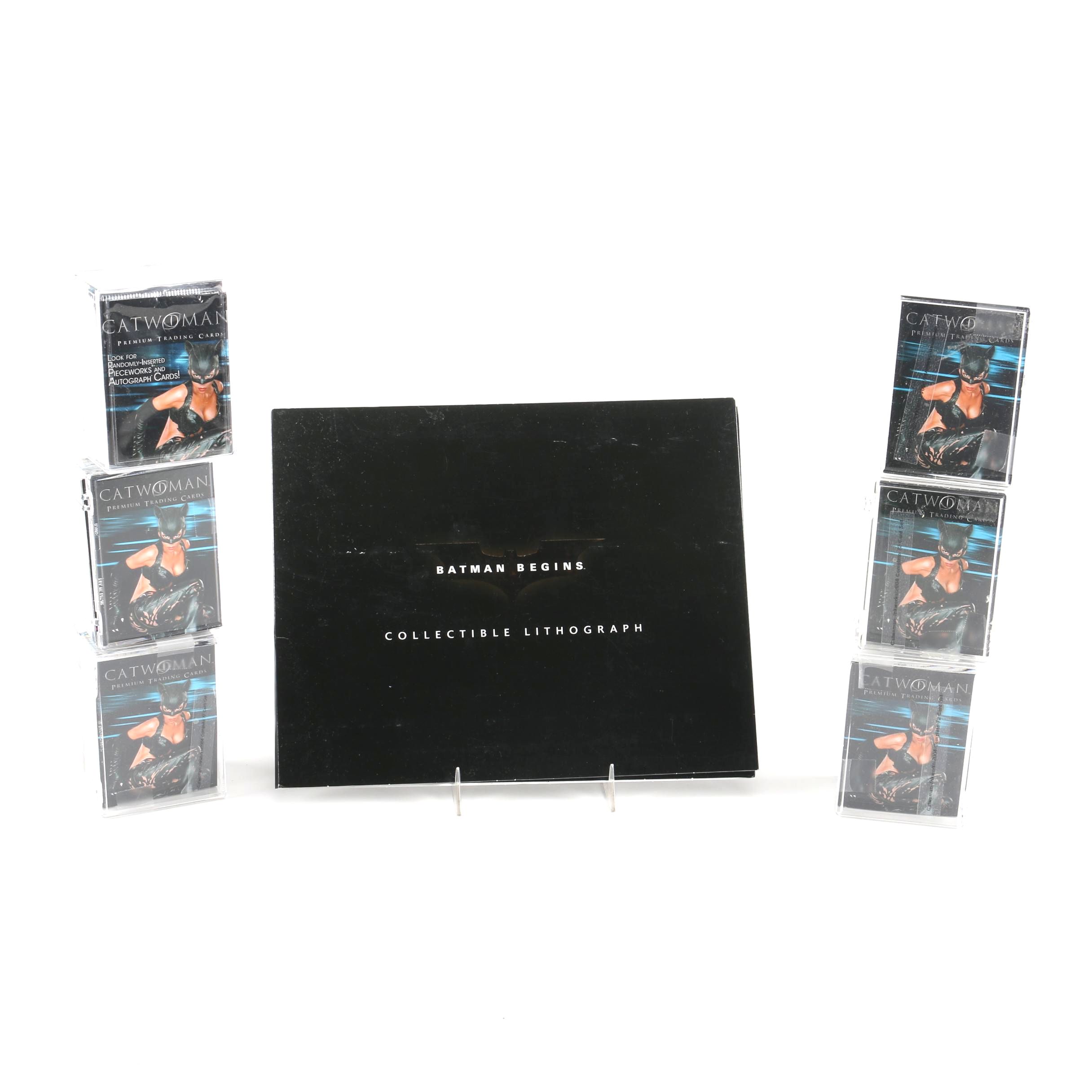 DC Movie Memorabilia Including "Batman Begins" and "Catwoman"