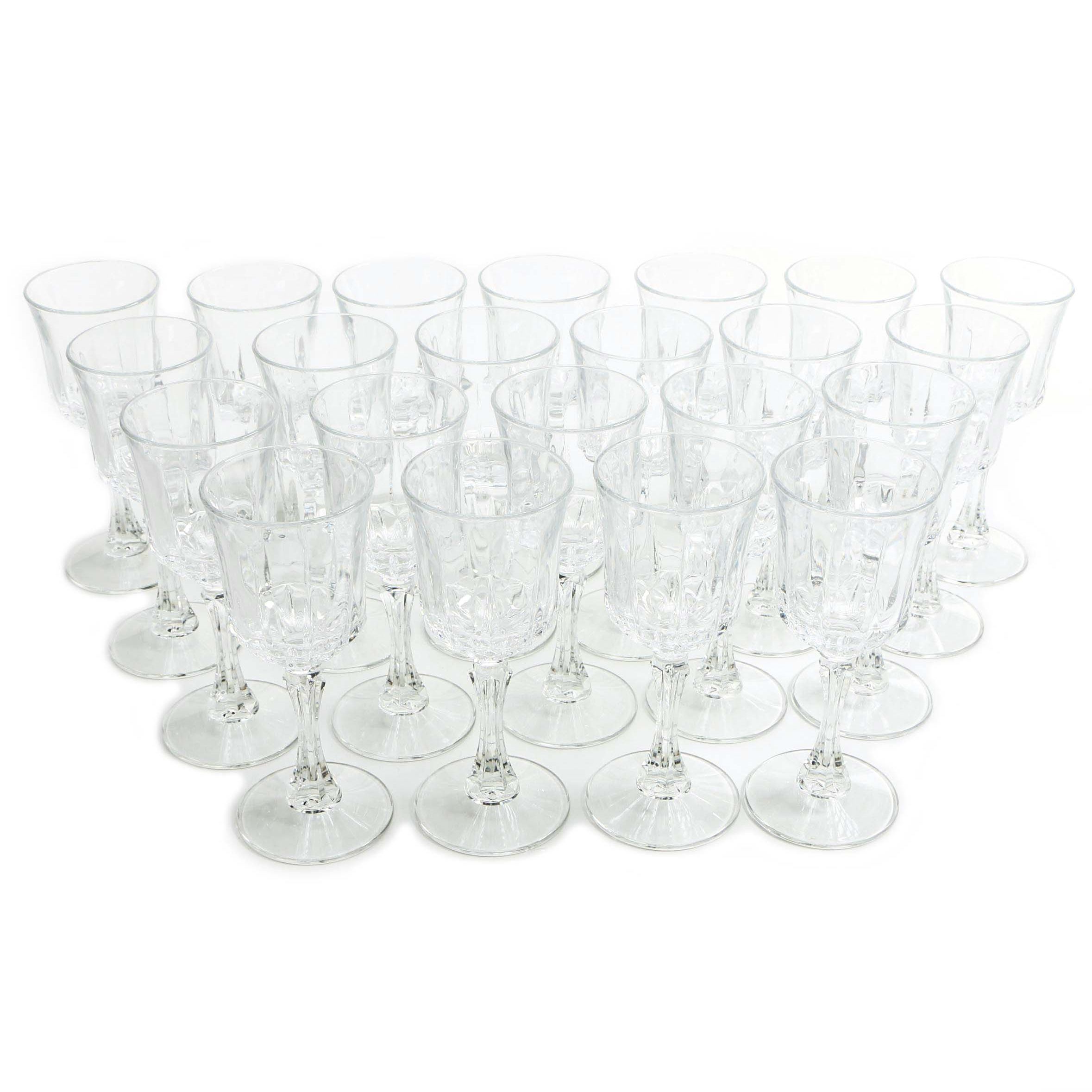 Vintage Crystal Wine Glasses