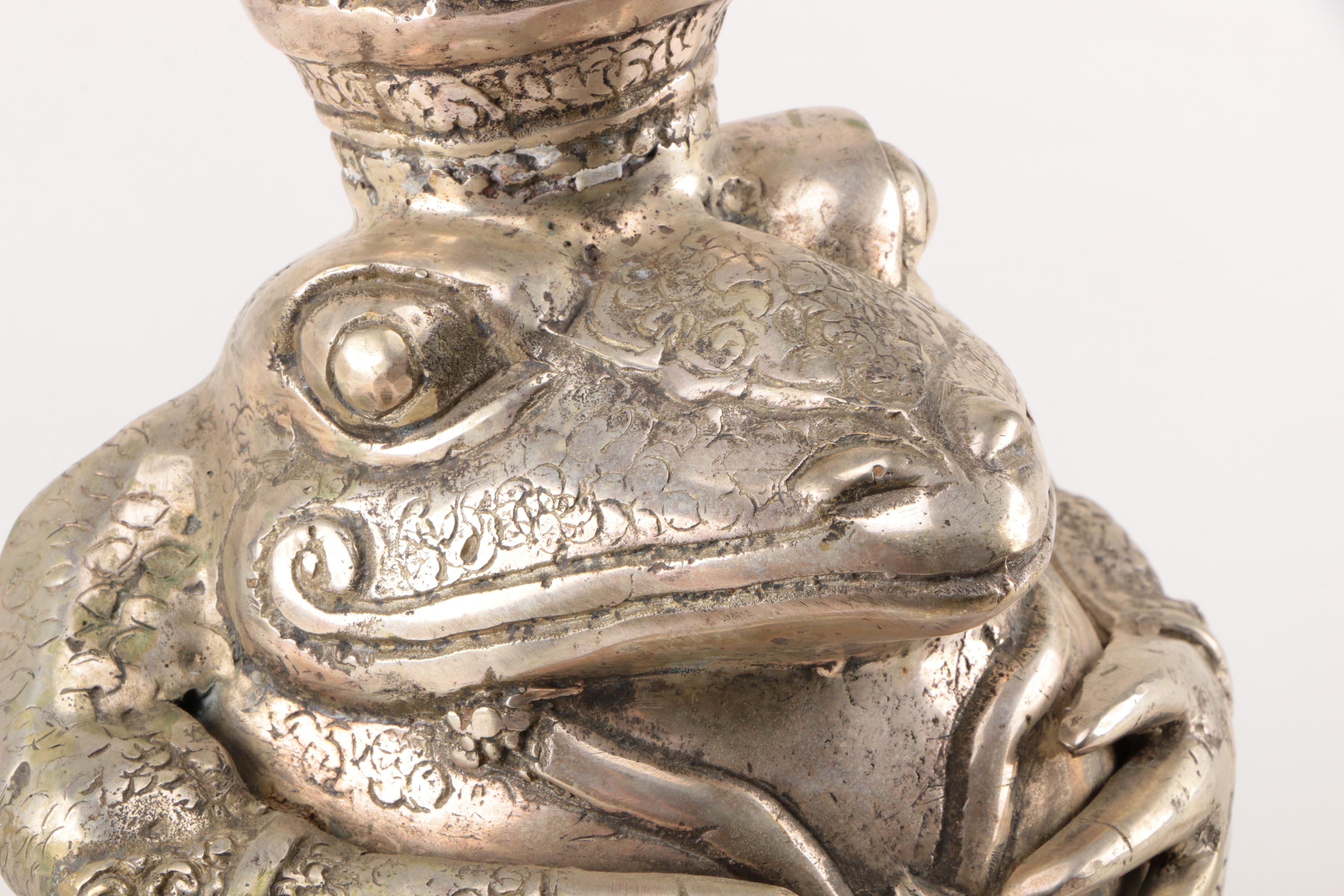 Metal Frog Prince Figurine