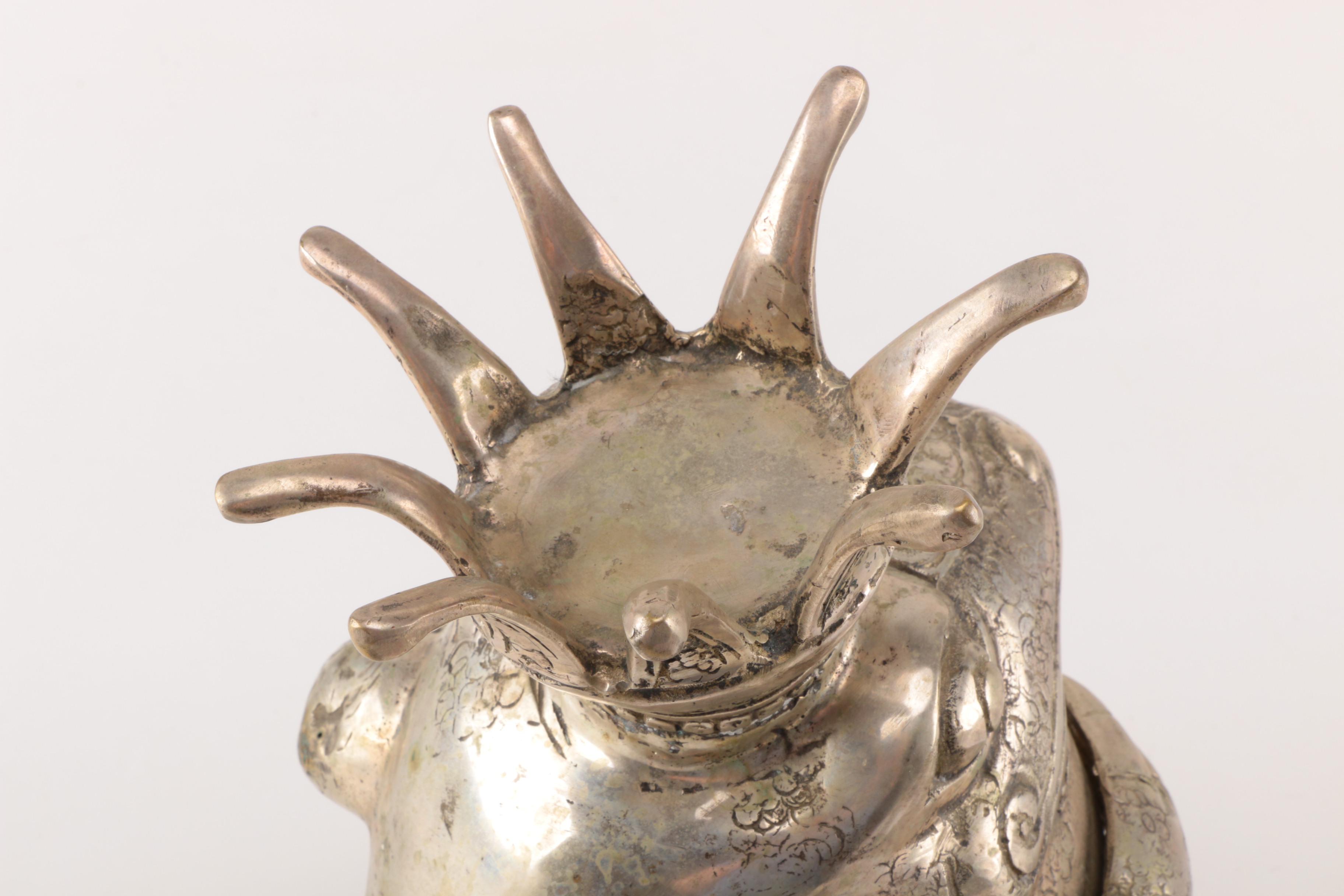Metal Frog Prince Figurine