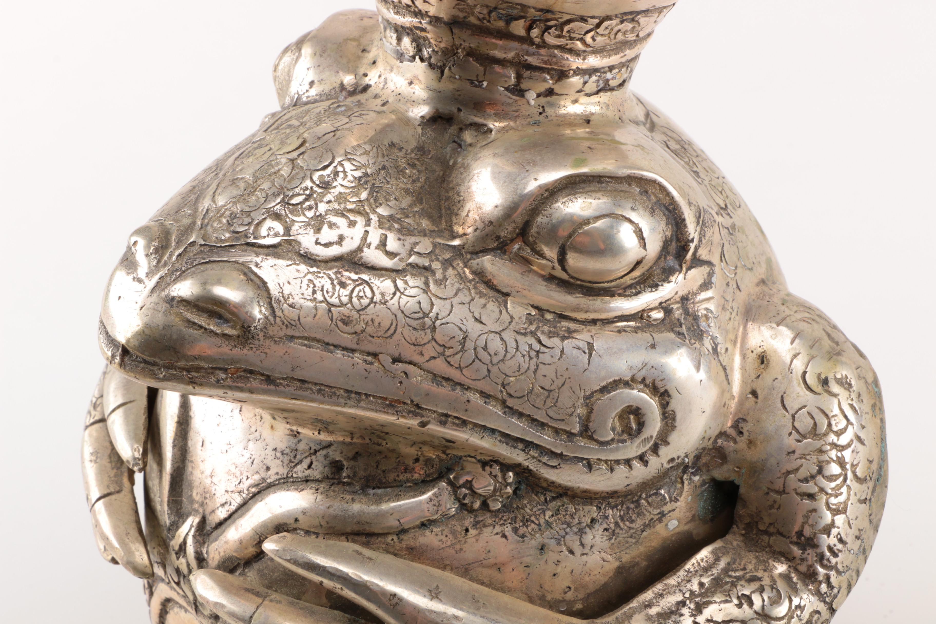 Metal Frog Prince Figurine