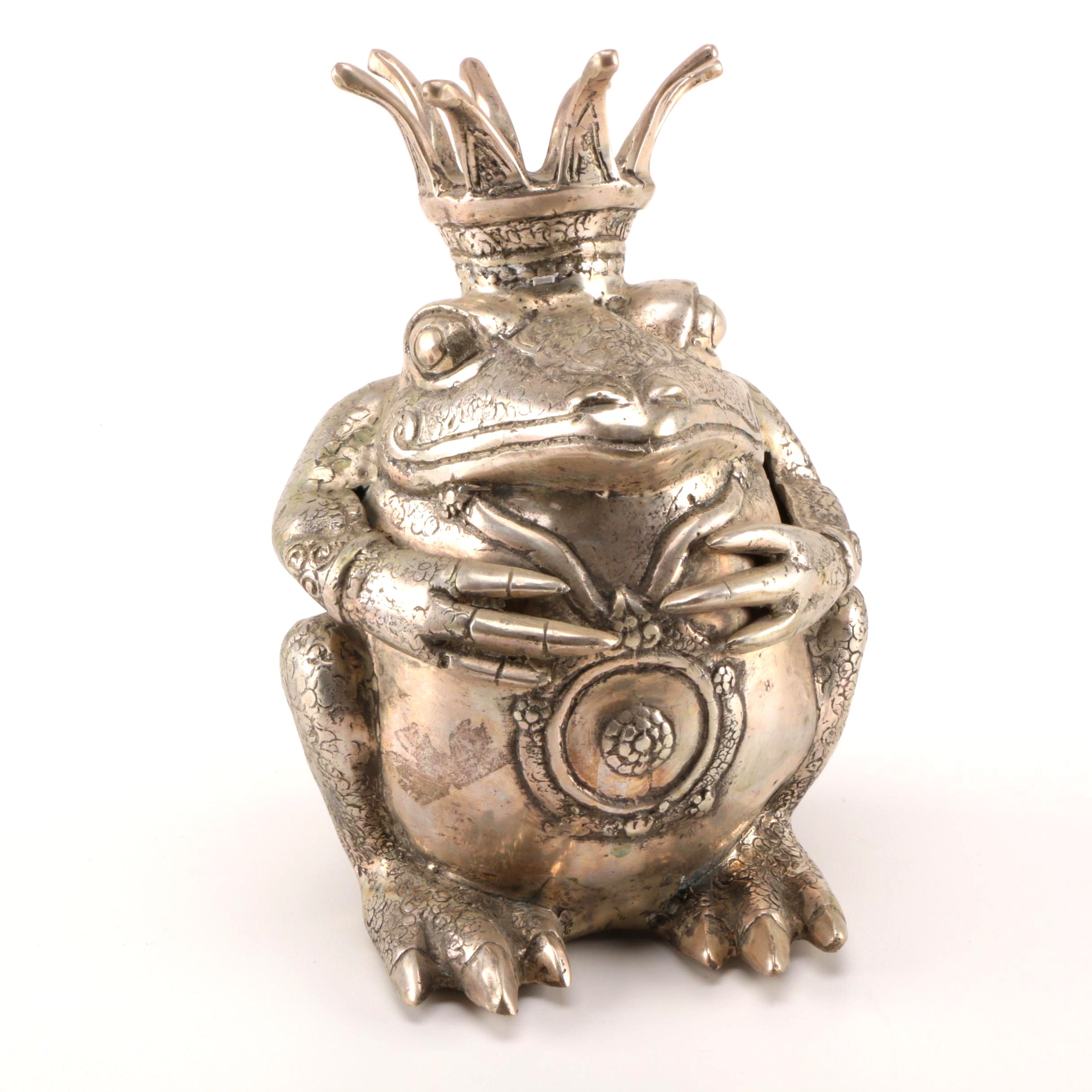 Metal Frog Prince Figurine