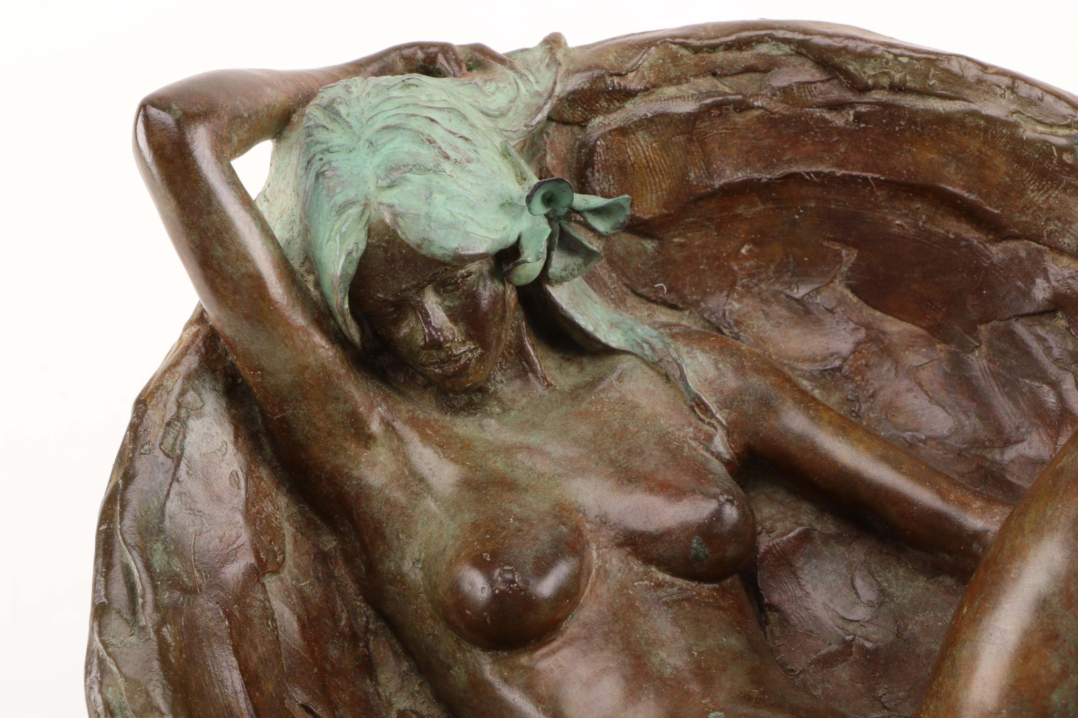 Robert Krant Limited Edition Copper Alloy Sculpture "Ring Chair"